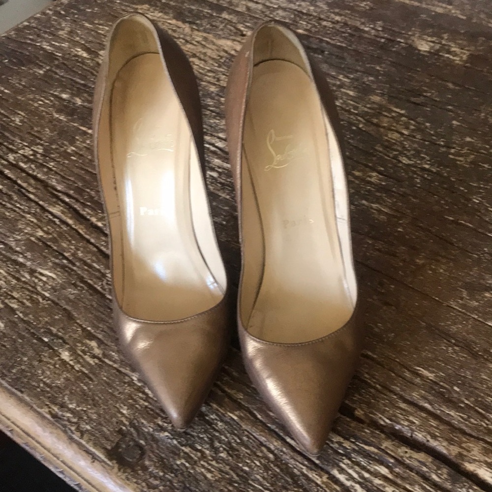 Bronze Christian Louboutins
